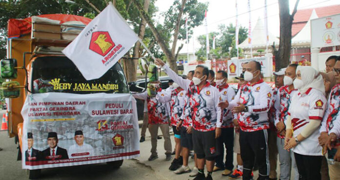 Potret Bantuan Kemanusiaan Gerindra Sultra di HUT ke-13 Tahun