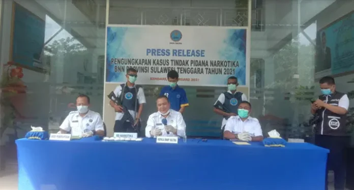 narkoba BNNP Sultra Tangkap Pengedar Sabu Jaringan Lapas