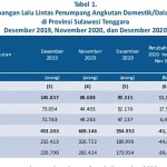 Jumlah Penumpang Pesawat dan Angkutan Laut di Sultra Menurun 49 Persen