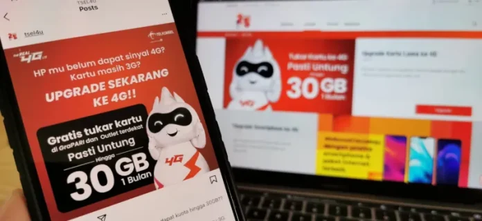 Telkomsel Ayo Beralih ke 4G! Jaringan Cepat dan Stabil, Serta Dapatkan Kuota Gratis Hingga 30 GB