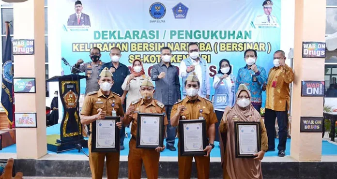 Pemkot Kendari Deklarasikan Kelurahan Bersih Narkoba