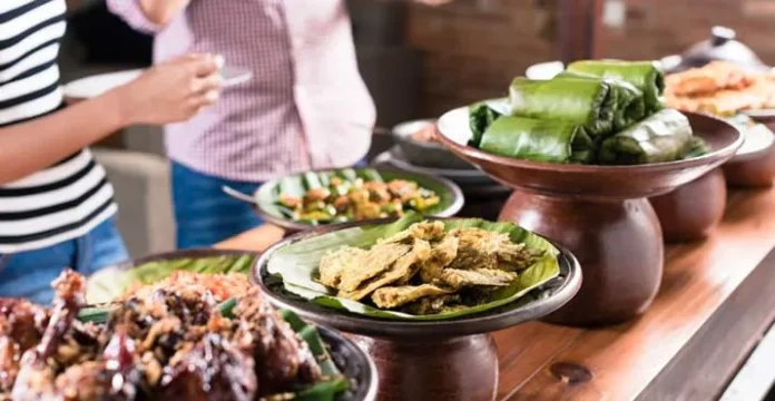 Ilustrasi pusat jajanan