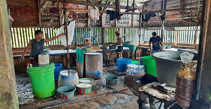 Limbah Industri Rumahan Tahu di Desa Lambusa Konsel Diduga Cemari Sungai