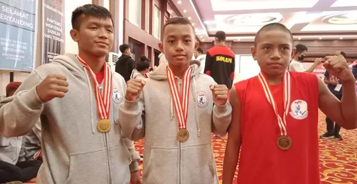 muaythai Tiga Pelajar Sultra Raih Mendali Emas di Kejurnas Muay Thai
