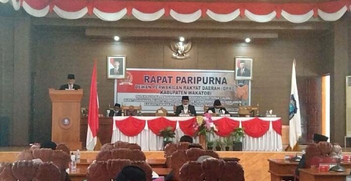 DPRD Wakatobi Gelar Paripurna Pengesahan Bupati Terpilih