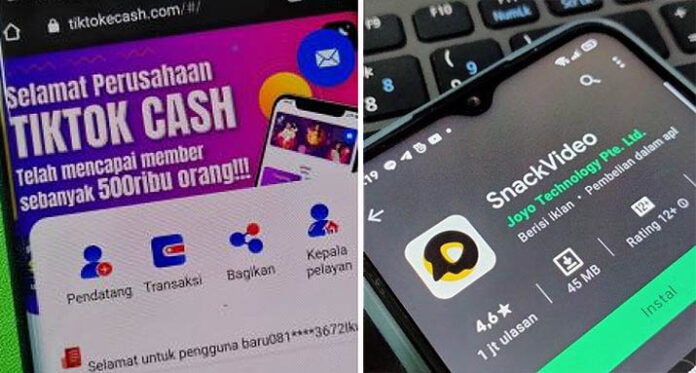 Satgas Waspada Investasi Hentikan Tiktok Cash dan Snack Video