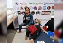 Bentuk Kepedulian Sosial, KMF Sultra Gelar Donor Darah Bentuk Kepedulian Sosial, KMF Sultra Gelar Donor Darah