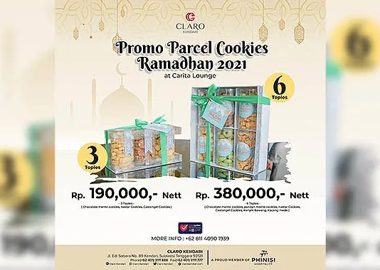 Dukung Prokes saat Lebaran, Claro Kendari Hadirkan Parcel Cookies Ramadan Dukung Prokes saat Lebaran, Claro Kendari Hadirkan Parcel Cookies Ramadan