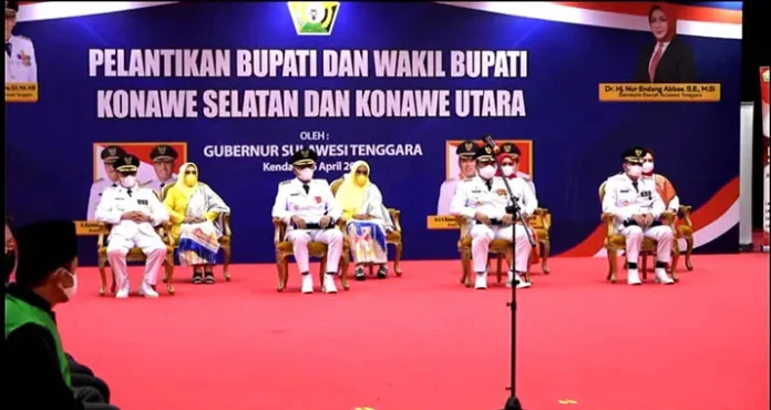 Bupati-Wakil Bupati Konut dan Konsel Resmi Dilantik, Ini Pesan Gubernur