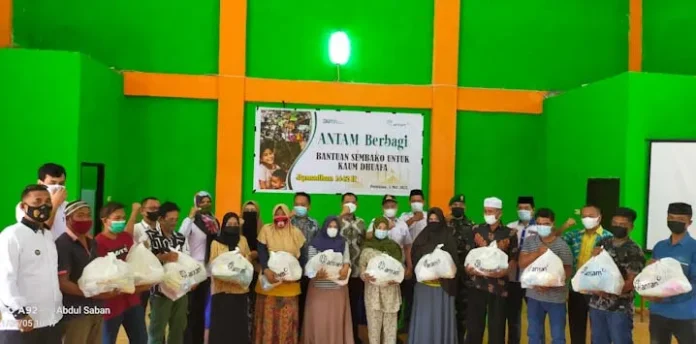 ANTAM Berbagi, Salurkan 1.500 Paket Sembako untuk Kaum Dhuafa di Pomalaa