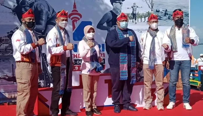 Event Triatlon Kendari Dibuka Menteri Sandiaga, Ini Pesan Gubernur dan Wali Kota