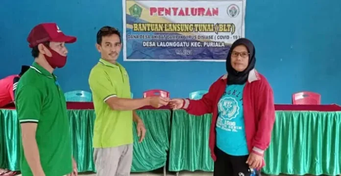 35 KK di Desa Lalonggatu Terima BLT Dana Desa