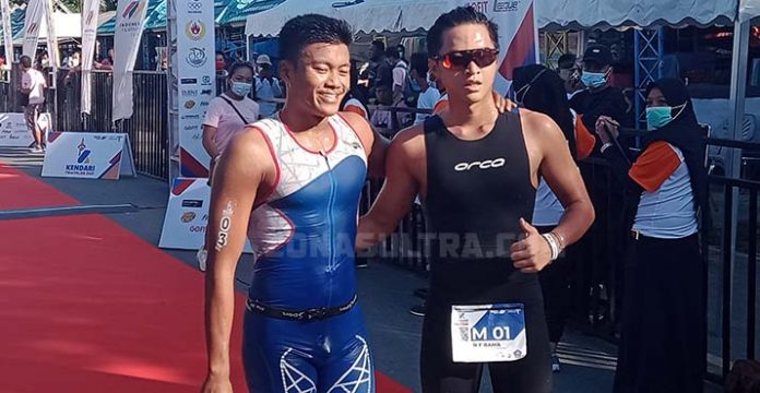 Finish Pertama di Ajang Triatlon, Nicholas Rama Sebut Rute di Kota Kendari Mulus