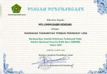 MTs Ummusshabri Kendari Masuk Lima Besar Terbaik di Indonesia MTs Ummusshabri Kendari Masuk Lima Besar Terbaik di Indonesia