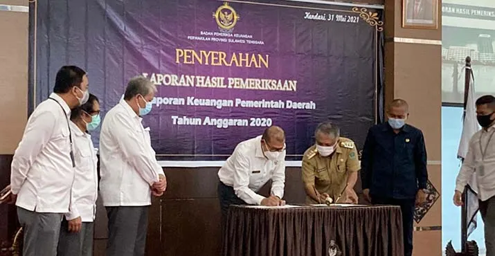 Pemkab Konawe Raih WTP Keenam Secara Berturut-turut