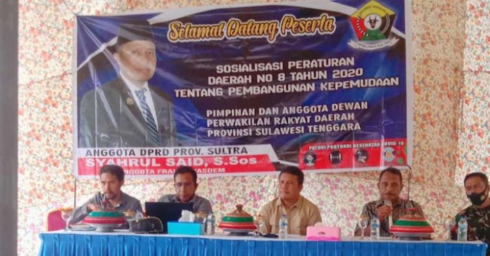 Sosialisasi Perda di Busel, Syahrul Said Ajak Kelompok Pemuda Kembangkan Potensi Desa