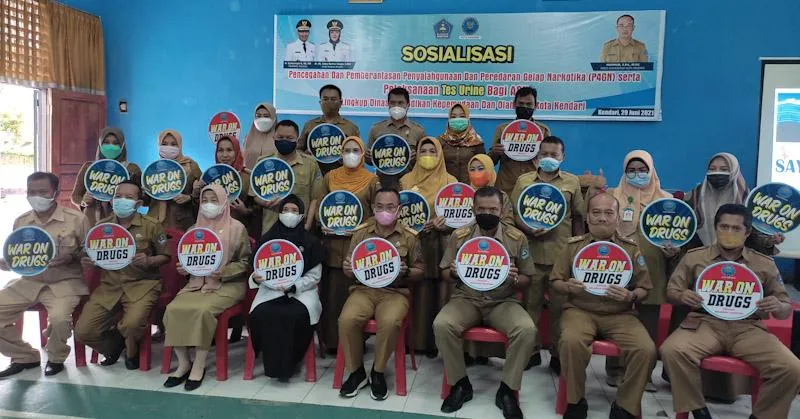 BNN Kendari Gelar Tes Urine Mendadak di Dikmudora