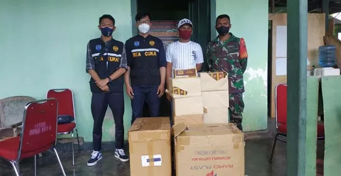 beacukaikendari Bea Cukai Kendari Gagalkan Penyelundupan 52 Ribu Batang Rokok Ilegal ke Wakatobi