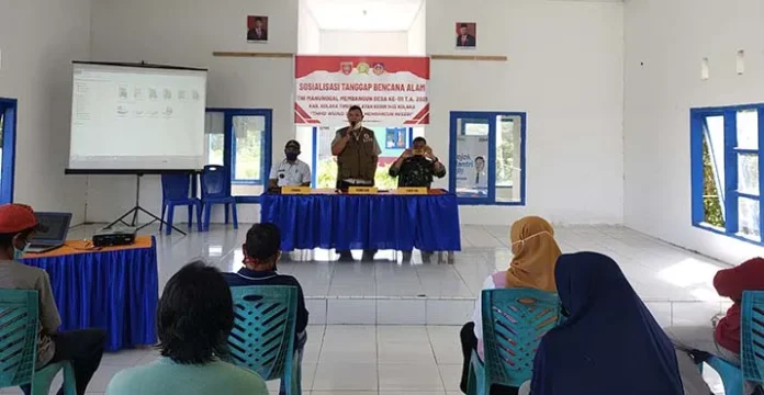 Warga Desa Rubia Koltim Antusias Ikuti Sosialisasi Tanggap Bencana Alam