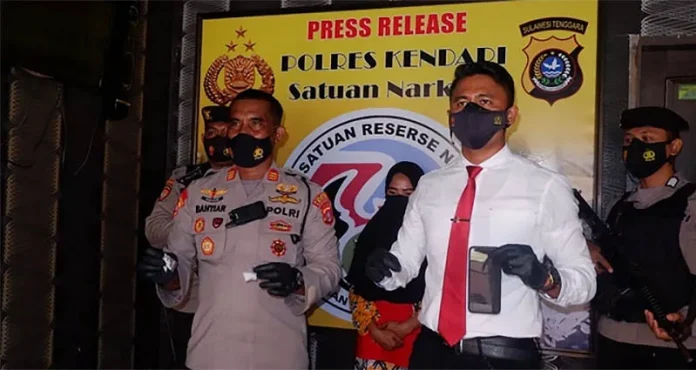 Polisi Kembali Tangkap IRT Pengedar Sabu di Kendari