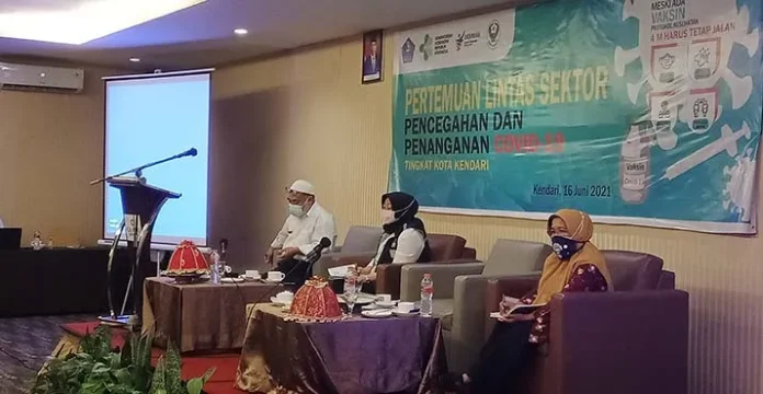 Cegah Angka Covid-19 Bertambah, Dinkes Kendari Gelar Pertemuan Lintas Sektor