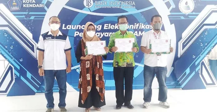 BI dan Pemkot Luncurkan Pembayaran Nontunai untuk Tagihan PDAM Kendari