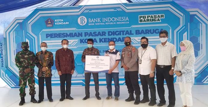 Pasar Baruga Diresmikan Jadi Pasar Digital Pertama di Sultra