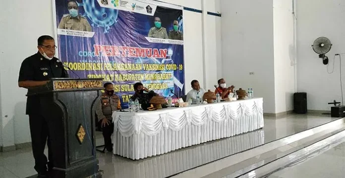 rakormubar 26 Juni, Pemkab Mubar Target 4.000 Orang Ikut Vaksinasi Massal