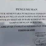 Rapid Antigen Kapus dan Nakes Tondasi Reaktif, Puskesmas Ditutup Sementara Rapid Antigen Kapus dan Nakes Tondasi Reaktif, Puskesmas Ditutup Sementara