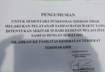 Rapid Antigen Kapus dan Nakes Tondasi Reaktif, Puskesmas Ditutup Sementara Rapid Antigen Kapus dan Nakes Tondasi Reaktif, Puskesmas Ditutup Sementara