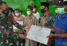 Dukung Program TMMD ke-111, Warga Desa Pekorea Hibahkan Tanah Dukung Program TMMD ke-111, Warga Desa Pekorea Hibahkan Tanah