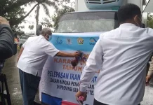 Empat Wilayah di Sultra yang Terdampak Covid-19 Dapat Bantuan 5 Ton Ikan Sehat Empat Wilayah di Sultra yang Terdampak Covid-19 Dapat Bantuan 5 Ton Ikan Sehat