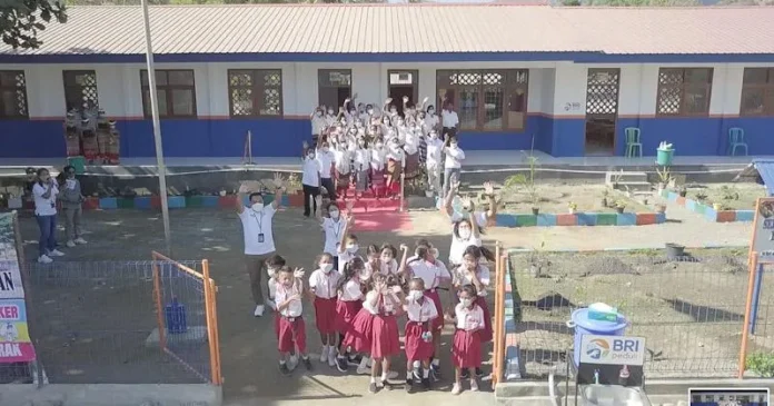 Hari Anak Nasional 2021, BRI Renovasi 4 Sekolah di Wilayah Perbatasan