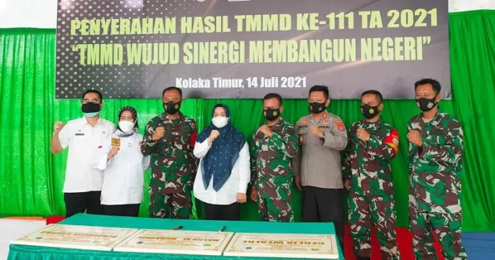 Bupati Koltim Resmikan 3 Sasaran TMMD ke-111 Kodim 1412 Kolaka