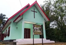 TMMD Koltim, Pembangunan Gereja Weare Mendekati Tahap Akhir TMMD Koltim, Pembangunan Gereja Weare Mendekati Tahap Akhir
