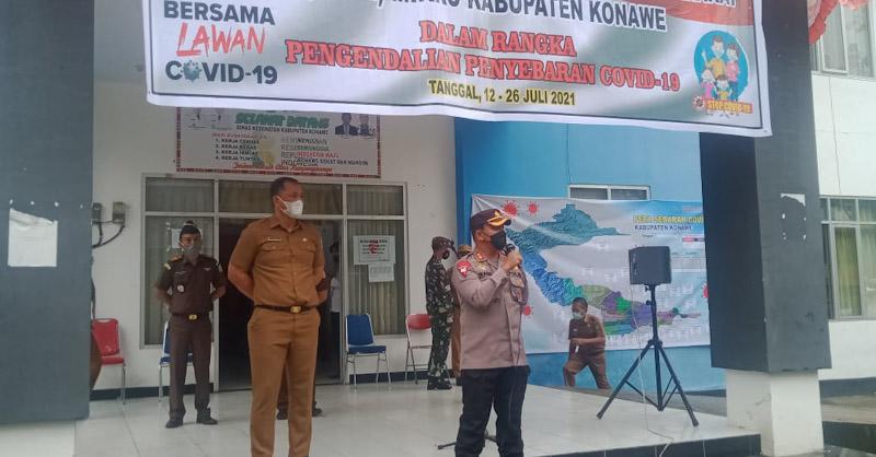 PPKM Mikro, Satgas Covid-19 Konawe Utamakan Sosialisasi dengan Humanis