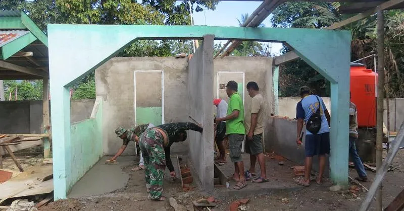 TMMD ke-111, Progres Pembangunan Masjid Al Muhajirin di Koltim Capai 81 Persen