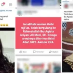 Breaking News: Di Facebook Ramai Beredar Kabar Agista Aryani Ali Mazi Meninggal Dunia Breaking News: Di Facebook Ramai Beredar Kabar Agista Aryani Ali Mazi Meninggal Dunia