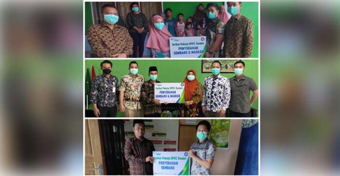 BPJamsostek Beri Sembako dan Masker di 3 Kabupaten/Kota di Sultra