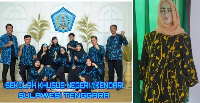 Banjir Pesanan, Produksi Batik Ciprat SKhN 1 Kendari Ditunda karena Pandemi dan Cuaca