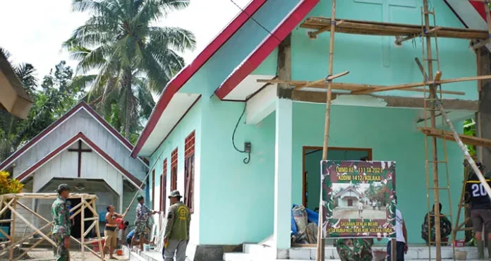 tmmd 2 Satgas TMMD Siap Lembur untuk Selesaikan Pembangunan Gereja di Koltim