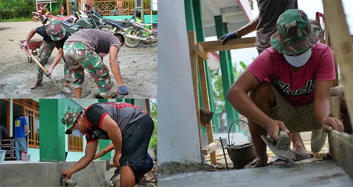 Jelang Penutupan TMMD, Pembangunan Masjid Al Muhajirin Masuk Tahap Akhir