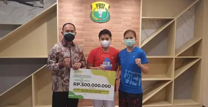 Apresiasi Karena Harumkan Nama Indonesia, ASR Beri Rp500 Juta ke Apriani dan Greysia