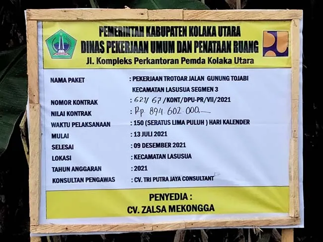 Beri Kenyamanan Pejalan Kaki, Pemda Benahi 12 Titik Trotoar di Lasusua