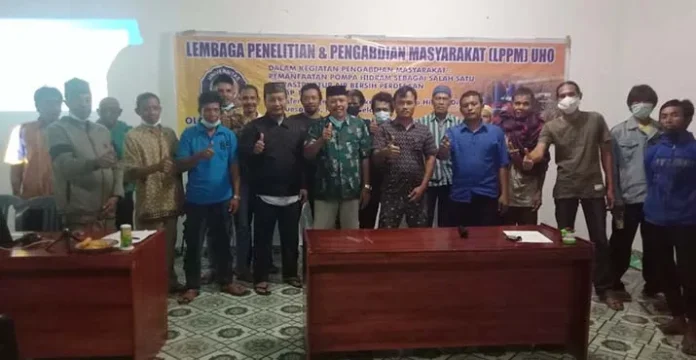 Fakultas Teknik UHO Kembangkan Pompa Hidram di Desa Lalouesamba Konsel