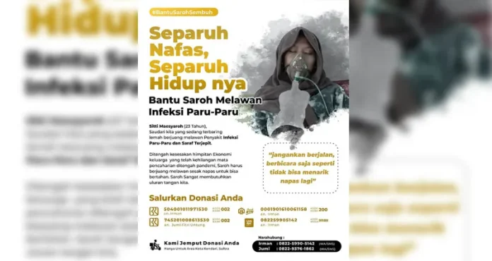 Idap Infeksi Paru-paru dan Saraf Terjepit, Sitti Maesyaroh Butuh Uluran Tangan