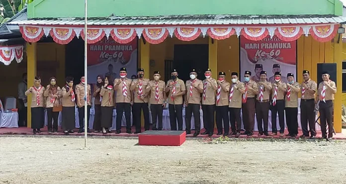 Hari Pramuka ke-60, Ketua Kwarcab Kolut Meminta Anggota Pramuka Lebih Peduli