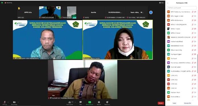 BPJamsostek dan Kemenag Sultra Gelar Sosialisasi Program Jamsostek