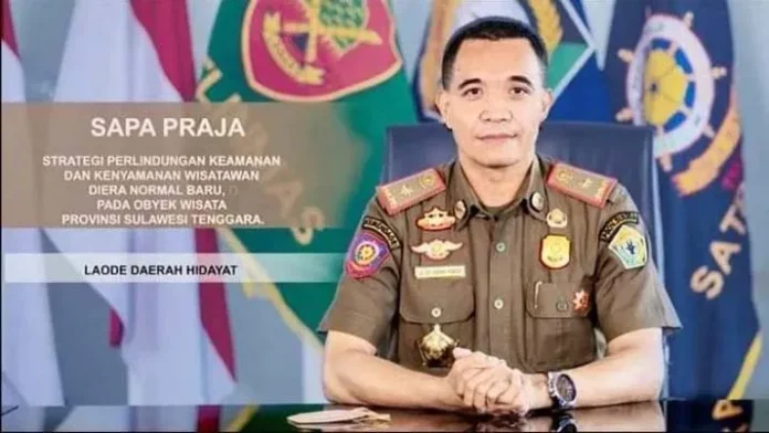 Kepala Satuan Polisi Pamong Praja (Kasatpol PP) Sultra La Ode Daerah Hidayat Illaihi
