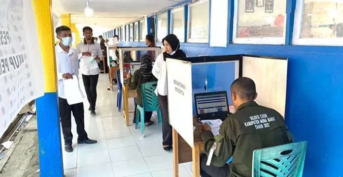 Hari Pertama Tes SKD, 47 Peserta CPNS di Mubar Tidak Hadir